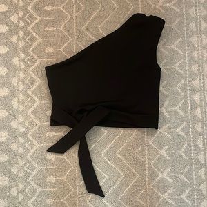 Black crop top